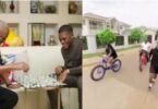 President Mahama Enjoying Workout Session With His Kids